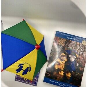 Muffy Vanderbear‎ Rainy Day Umbrella and Puzzle Set Muffy & Hoppy 1992